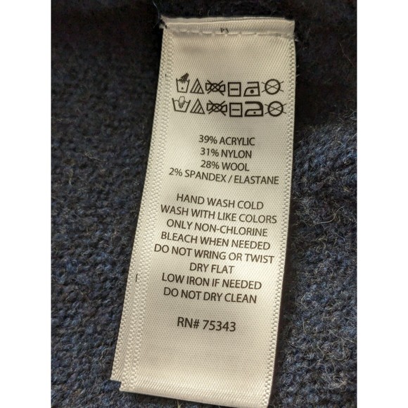 C & C California Women's Knit Wool blend Long Sleeve Turtleneck Sweater Striped - Picture 12 of 13